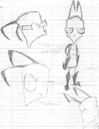 bwah sketches of Zim ^^