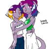 Karina and Kittee in colour