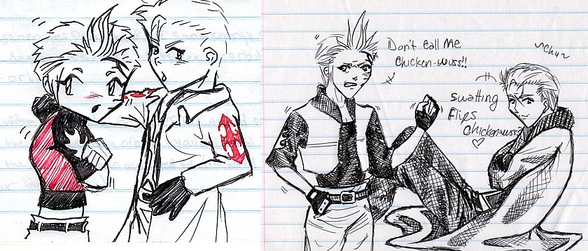 Cute Seifer and Zell doodles