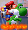 Mario Rides Yoshi....