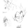 Vegeta Happy Sketches