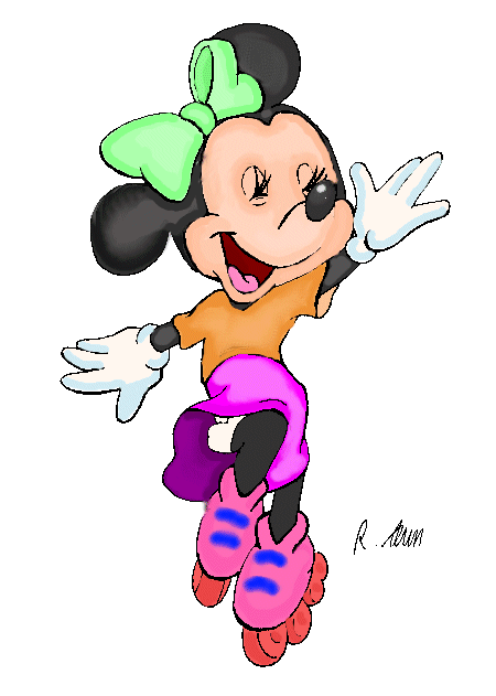 Minnie skating