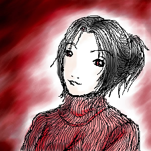A girl in red
