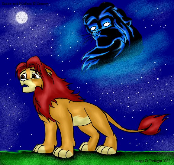 Simba and Mufasa's Ghost