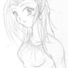 Pretty elven girl: pencil