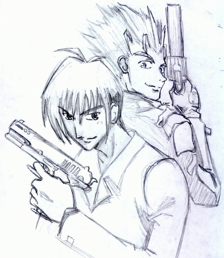 Vash and Wolfwood