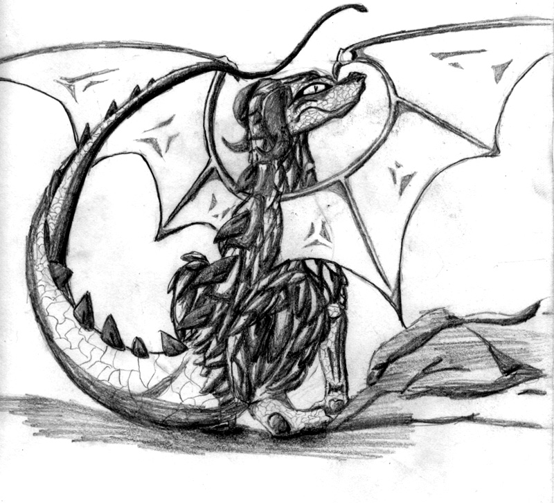 WOO! I drew a dragon!