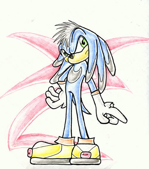 Ace the Echidna... in colored pencils! WEE!