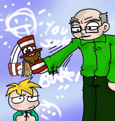 Mister Garrison, Mister Hat and Butters