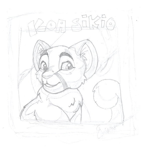 Er... A pencil sketch of TAZL's Koa Sikio