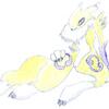 Renamon chilling!