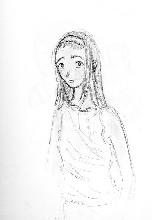 just a little sketch of mary hannah. pardon me...