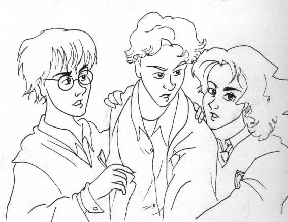 Harry, Ron and Hermione