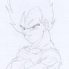 Posing Vegeta (pencil)