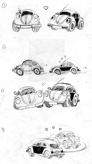 The Love Bug - First Sketch
