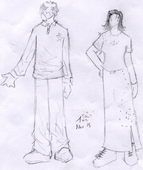 Tadashi and Ryo Char. Designs