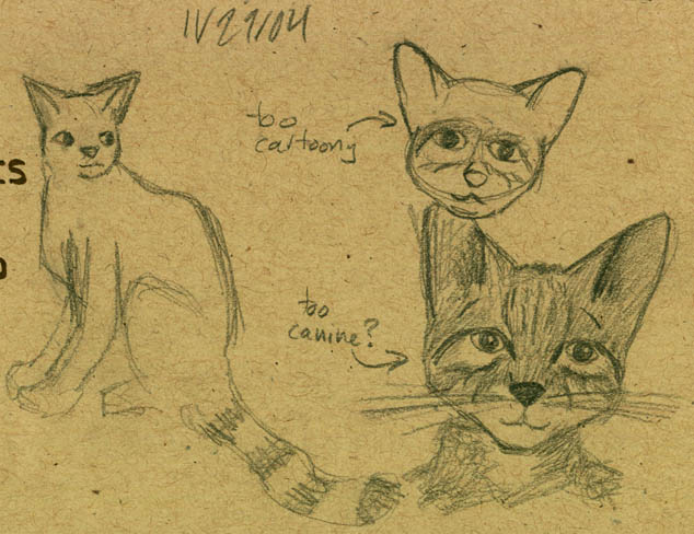 Andean Mountain Cat - Sketches