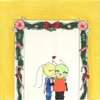 Wuffy and Morah under the mistletoe