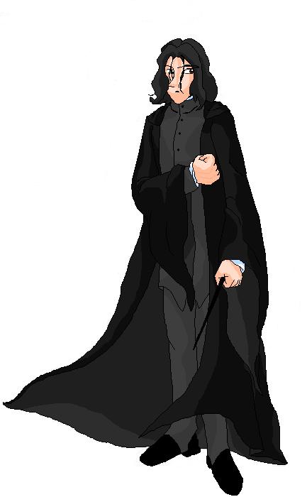 Severus Snape, glaring at something... or someone...