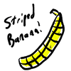 A REAL striped banana.