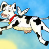 Flying cow.