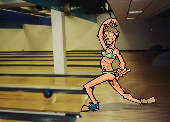 Screetch Bowling in Seafoam Green Undies