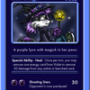 Basic Violet Trading Card.