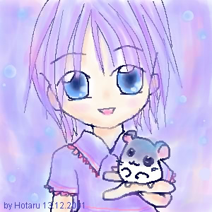 Oekaki~ Girl with hamster