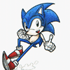 Sonic in Colored Pencils.