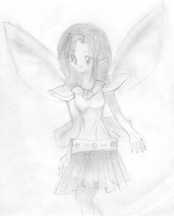 Sketch of Fairy Girl 1