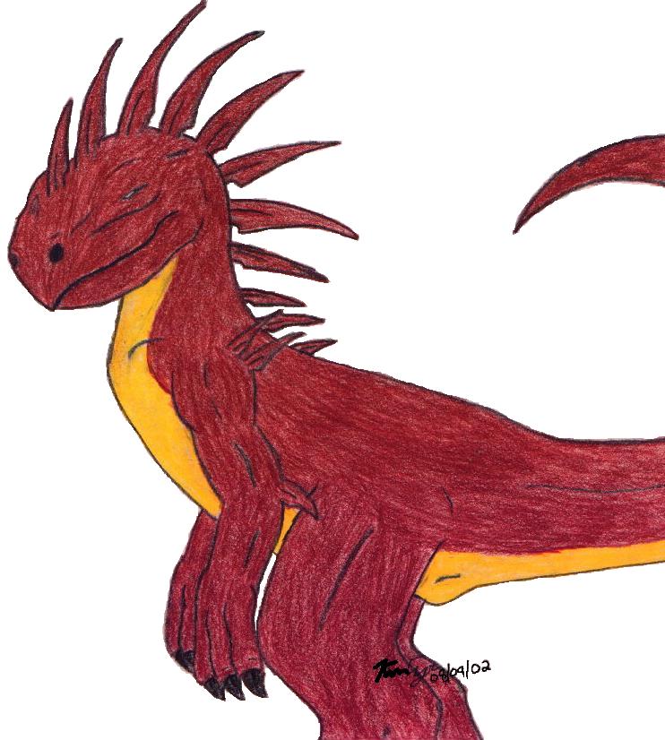 Raptor-dragon creature
