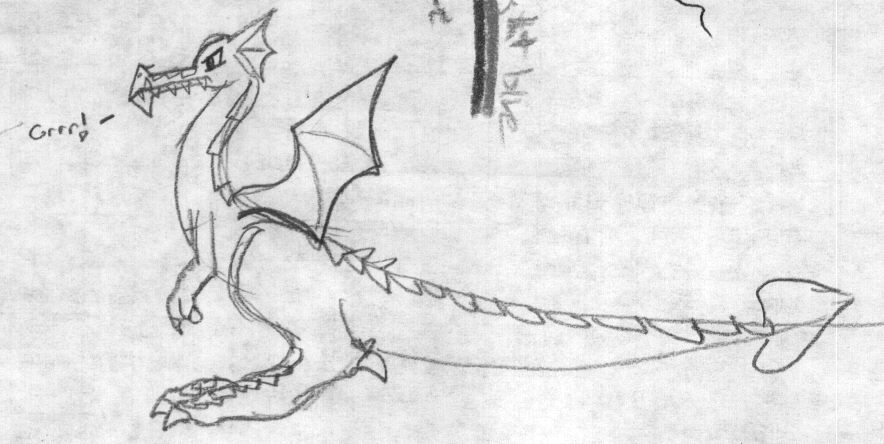 A scribble dragon