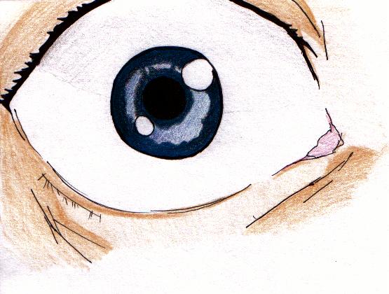 Shinji's eye...