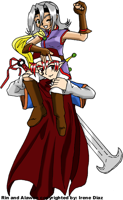 Rin likes to carry Alawen!