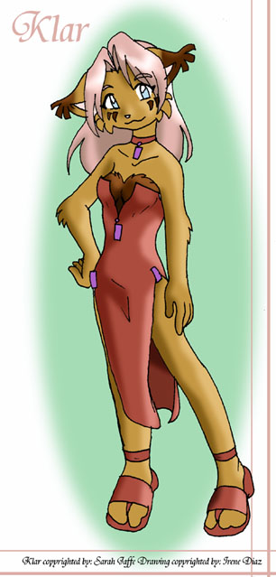 It's Klar in a pretty dress!