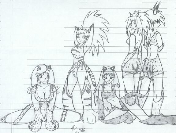 Sailor Moon... in Kitty Suits!