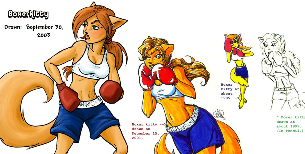 The Evolution of Boxer Kitty