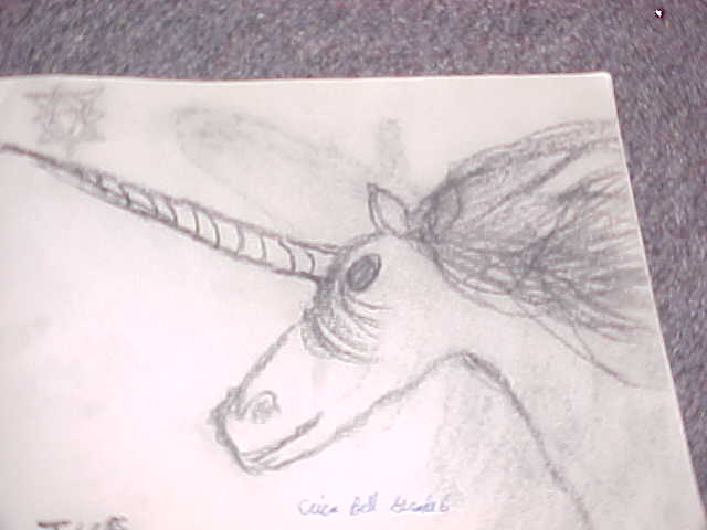 Baby Unicorn (charcoal)