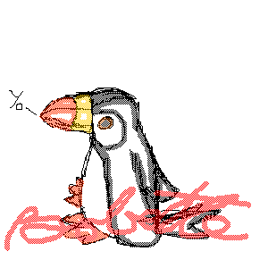 Puffer the...Puffin with an identity crisis as a penguin