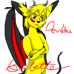 Devilchu!(Angel Jolteon's funky Pokemon  thing)