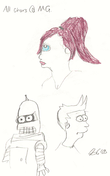 Characterts from Futurerama