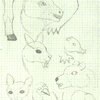 Just a bunch of random animal heads