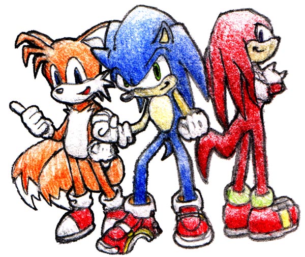 Sonic Triple Threat Hand Colored