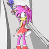 Amy Rose and Sonic.