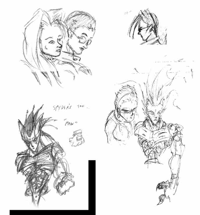 Raj's Quest_Raj and others sketches