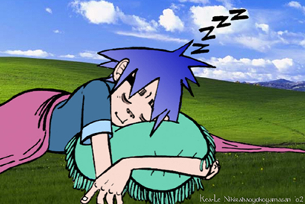 MY 2-D!! SLEEPING!! KAWWAAAII