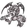 I am an angry demon dragon with a stick!