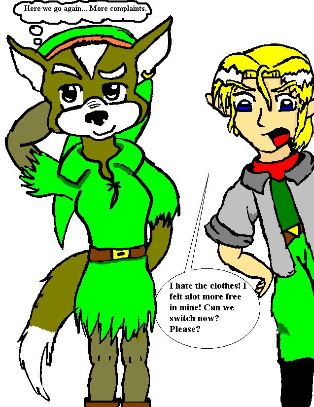 Link and Fox Switch Clothes