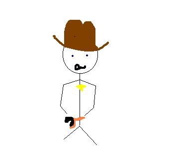 Stick Man Cowboy