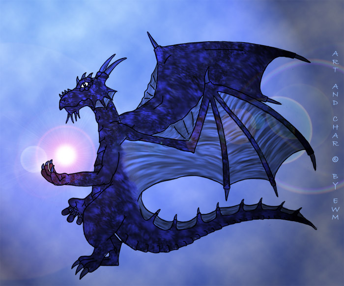 my blue dragon full color